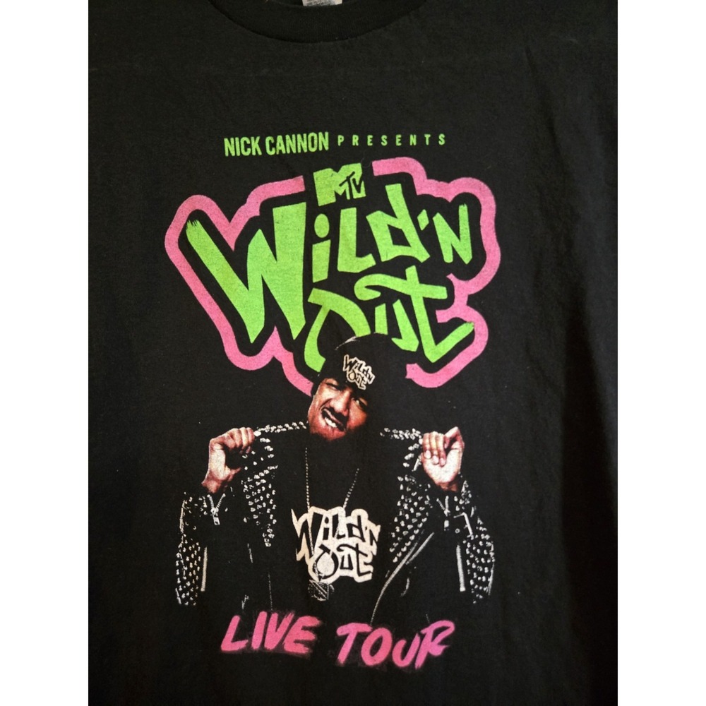 MTV Wild N Out Live Tour 2022 T-Shirt Nick Cannon Medium Black DC Young Fly
